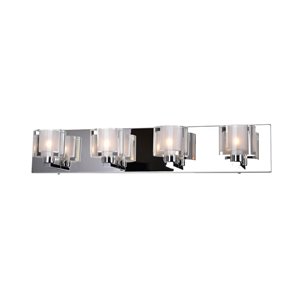 CWI Lighting Tina 4-Light Wall Sconce with Chrome Finish