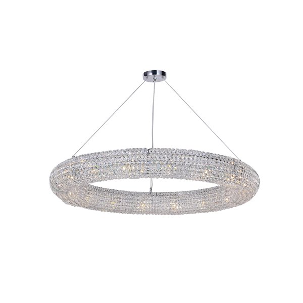 CWI Lighting Veronique 16-Light Chandelier with Chrome Finish - 28-in x 5-in
