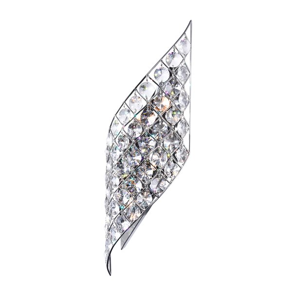 CWI Lighting Chique 4-Light Wall Sconce with Chrome Finish