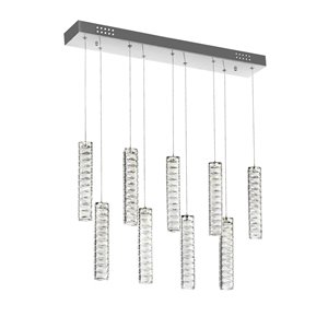 CWI Lighting Celina LED Chandelier with Chrome Finish - 26-in x 31-in