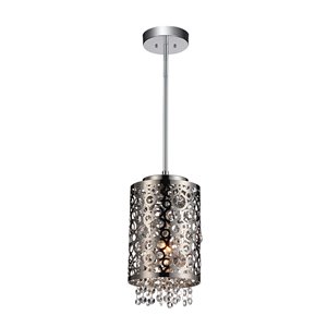 CWI Lighting Bubbles Mini Pendant Light - 1-Light - Chrome