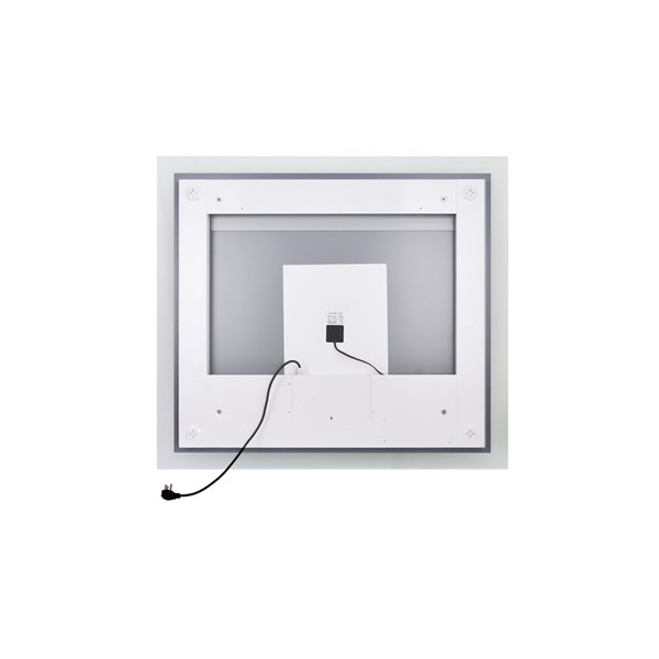 CWI Lighting Abigail Rectangular Mirror with LED Light - 40-in x 36-in - Matte White