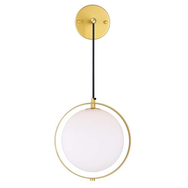 CWI Lighting Da Vinci Wall Sconce - 1-Light - Brass