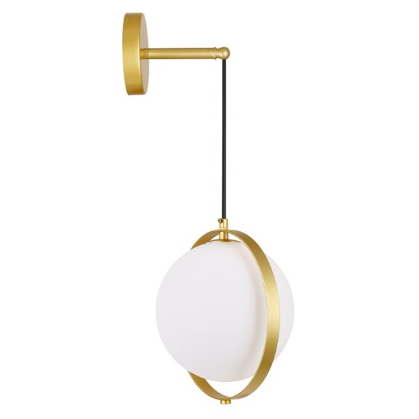 CWI Lighting Da Vinci Wall Sconce - 1-Light - Brass