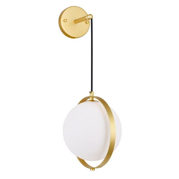 CWI Lighting Da Vinci Wall Sconce - 1-Light - Brass