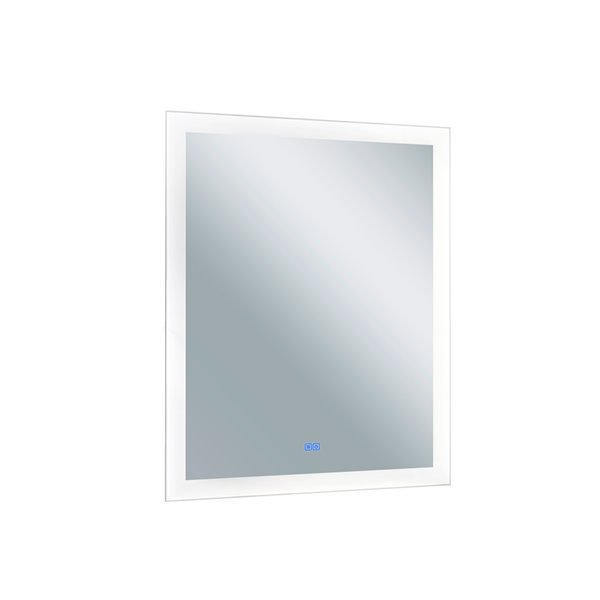 CWI Lighting Abigail Rectangular Mirror with LED Light - 30-in x 36-in - Matte White