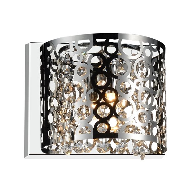 CWI Lighting Bubbles Bathroom Wall Sconce - 1-Light - Chrome