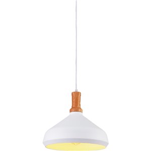 CWI Lighting Suzie Mini Pendant Light - 1-Light - White - 14-in