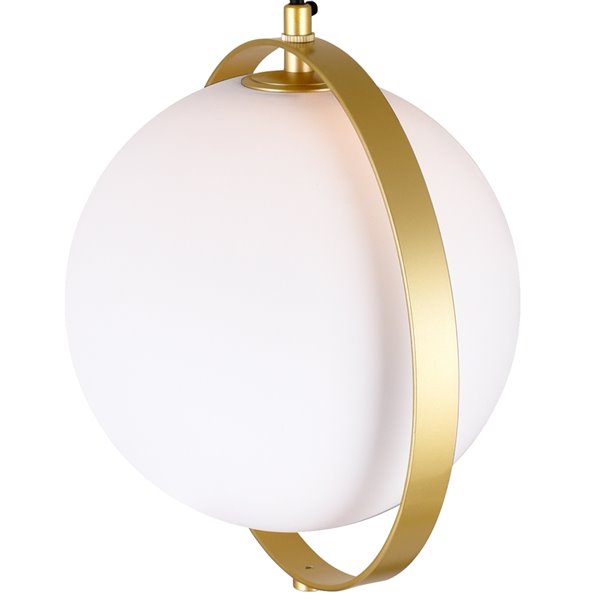 CWI Lighting Da Vinci Mini Pendant Light - 1-Light - Brass