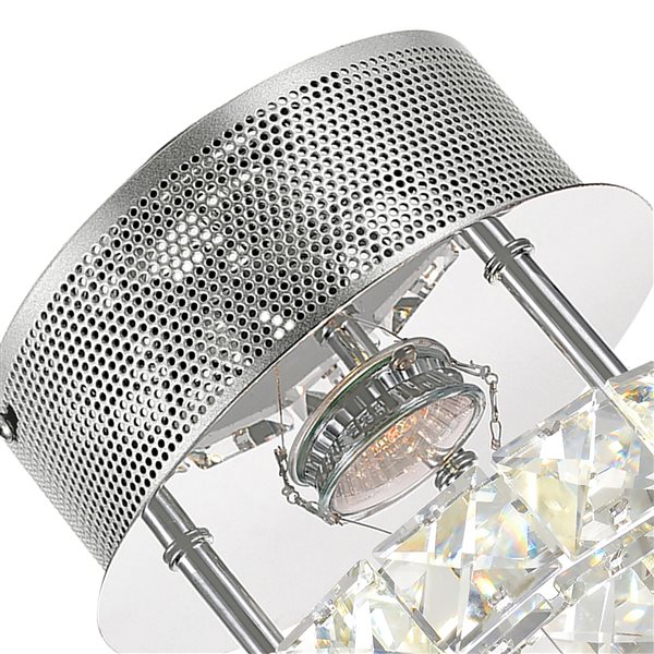 CWI Lighting Ring LED Flush-Mount Light with Chrome Finish - Round