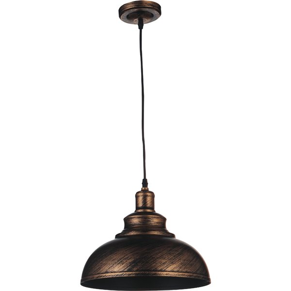 CWI Lighting Vogel Mini Pendant Light - 1-Light - Antique Copper