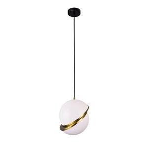 CWI Lighting Gemini Pendant Light - 1-Light - Brass