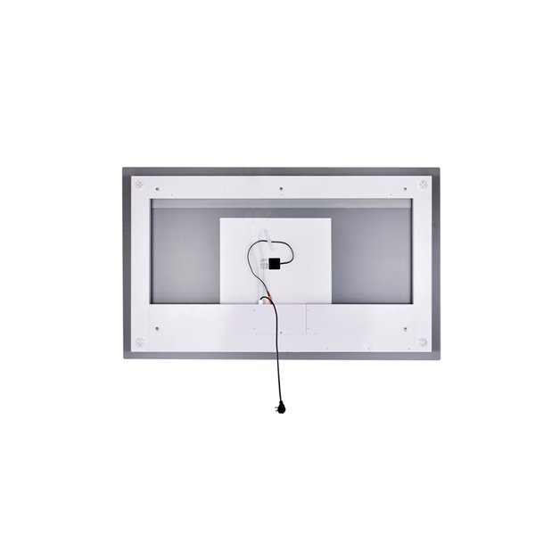 CWI Lighting Abril Rectangular Mirror with LED Light - 70-in x 36-in - Matte White