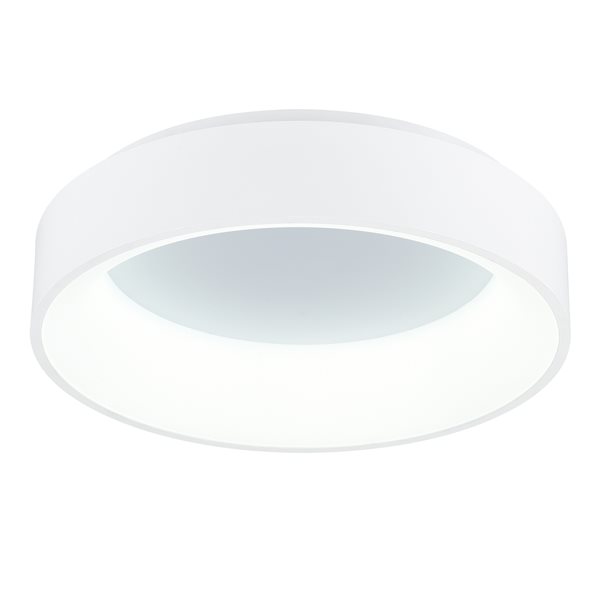 CWI Lighting Arenal Round Flush-Mount Light - LED - Grey and White