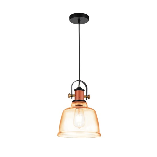 cognac pendant light