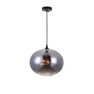 CWI Lighting Glass Pendant Light - 4-Light - Transparent Smoke