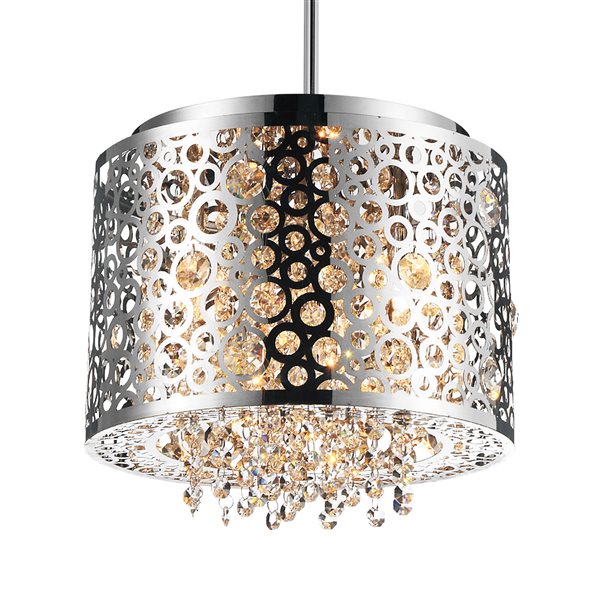 CWI Lighting Bubbles Mini Pendant Light - 4-Light - Chrome