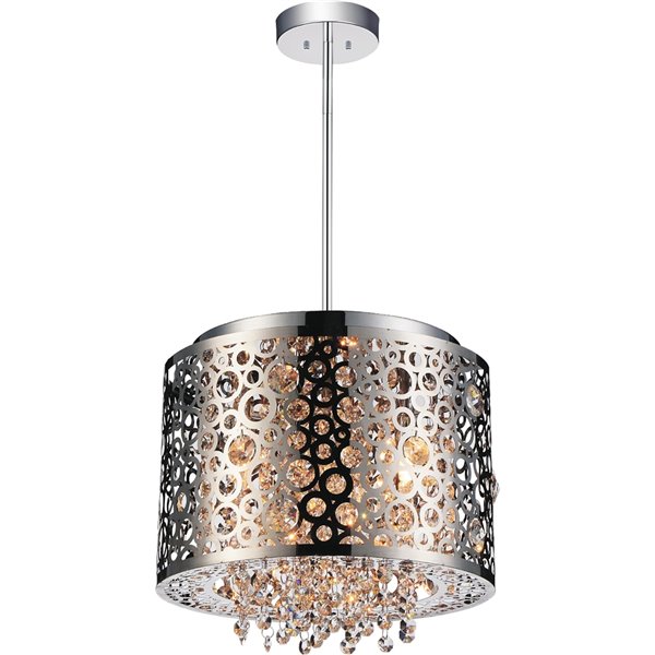 CWI Lighting Bubbles Mini Pendant Light - 4-Light - Chrome