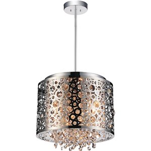 CWI Lighting Bubbles Mini Pendant Light - 4-Light - Chrome