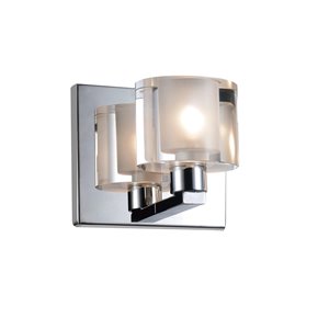 CWI Lighting Tina 1-Light Wall Sconce with Chrome Finish