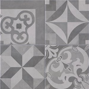 Mono Serra Group Ceramic Tile 13.4-in x 13.4-in Cementina Grigio 14.95 sq.ft. / case (12 pcs / case)
