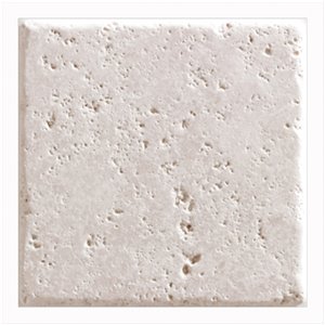 Mono Serra Tumbled Marble 6'' x 6'' Travertino Ivory 5 sq. ft / case (20 pcs / case)
