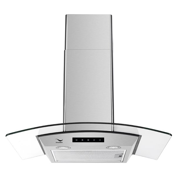 Streamline Convertible Wall-Mount Kitchen Range Hood - 480 CFM - 35.4 ...