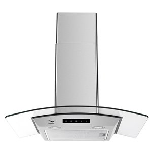 Hotte de cuisine murale convertible de Streamline, 480 PCM, 35,4 po x 21,2 po, acier inoxydable
