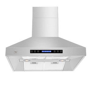 Hotte de cuisine murale convertible de Streamline, 860 PCM, 29,5 po x 23,2 po, acier inoxydable