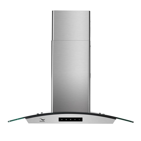 Streamline Convertible Wall-Mount Kitchen Range Hood - 480 CFM - 35.4-in - Stainless Steel