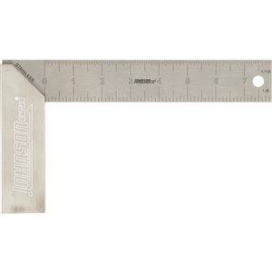 Équerre de précision professionnelle Johnson Level, aluminium, 8 po