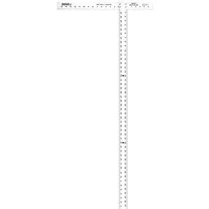 Johnson Level Heavy Duty Professional Drywall T-Square - Aluminum - 48-in