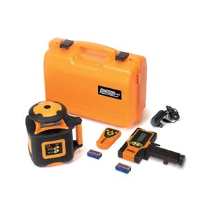 Johnson Level Electronic Self-Leveling Horizontal Exterior Rotary Laser Kit