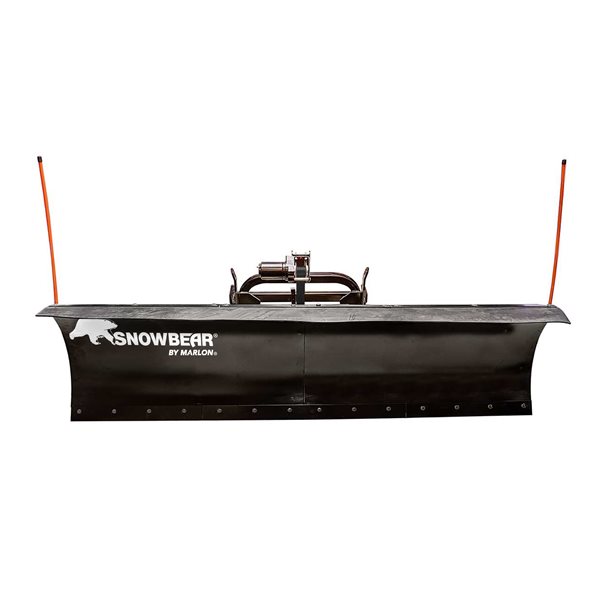 Snowbear by Marlon UNIVERSAL 88-Inch x 26-Inch Hitch-Mounted Winch Driven Snowplow