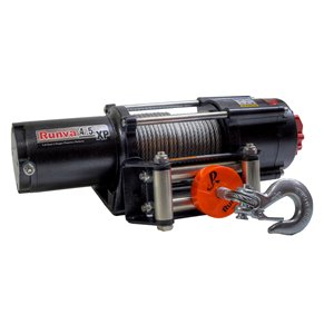 Treuil électrique tout-terrain de Runva. 12 V, 4 500 lb, moteur de 3,6 hp