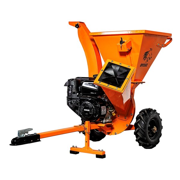 DK2 Commercial Cyclonic Gas Chipper Shredder - 7 HP Motor