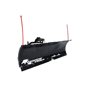 Snowbear UNIVERSAL 84-Inch x 22-Inch Hitch-Mounted Winch Driven Snowplow