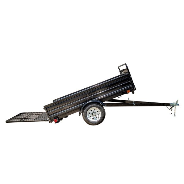 DK2 Multi-Purpose Utility Trailer Kit with Drive-Up Gate - 5-ft x 7-ft - Black