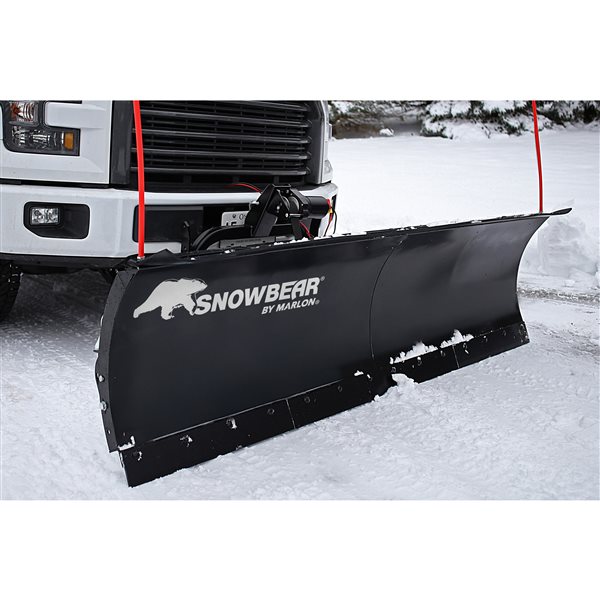 Snowbear by Marlon UNIVERSAL 82-Inch x 19-Inch Hitch-Mounted Winch Driven Snowplow