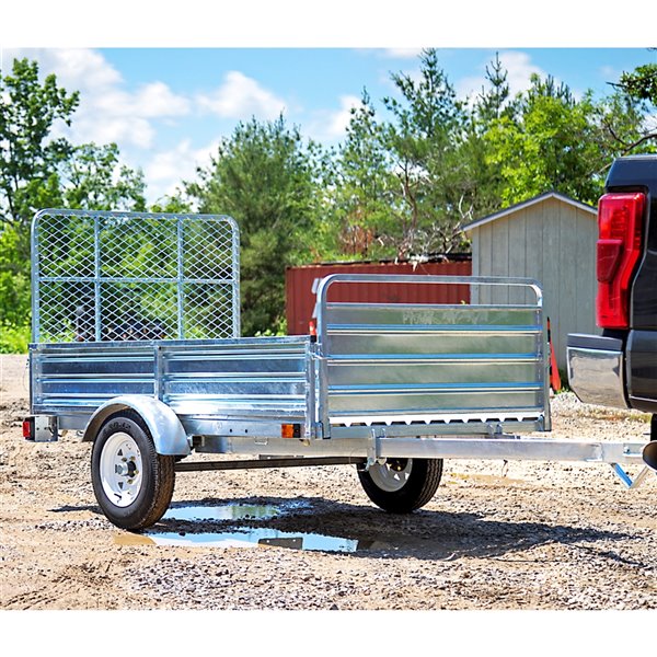 DK2 Multi-Purpose Utility Trailer Kit with Drive-Up Gate - 5-ft x 7-ft - Steel