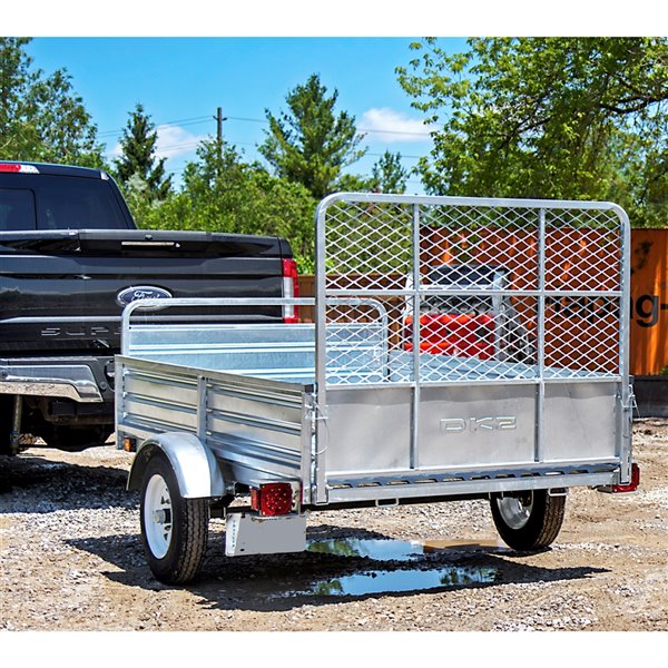 DK2 Multi-Purpose Utility Trailer Kit with Drive-Up Gate - 5-ft x 7-ft - Steel