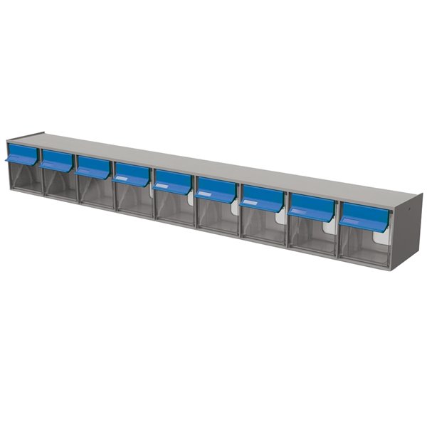 Ideal Security Tilt Bin Multistore G2 - 9 bins - Grey/Blue