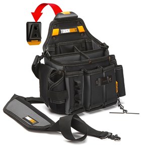 TOUGHBUILT Master Electrician Pouch and Shoulder Strap - Black