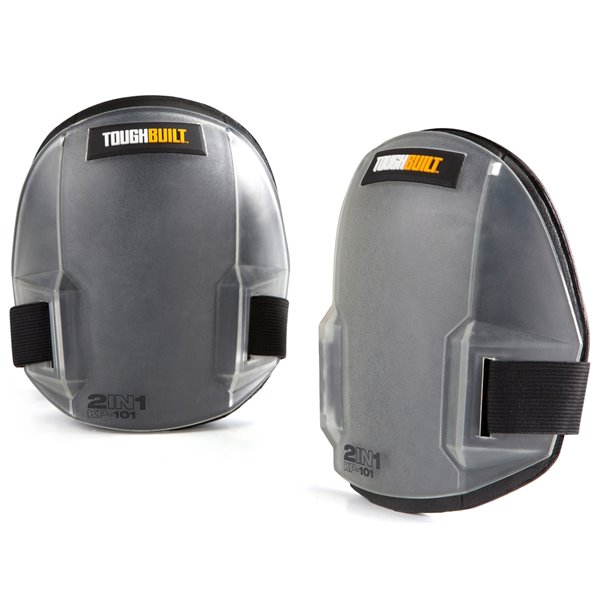 ToughBuilt 2-in-1 Knee Pads - Plastic - Black