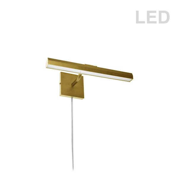 Dainolite Leonardo Picture Light - 20 Watts - 16.25-in - Aged Brass