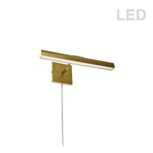 Dainolite Leonardo Picture Light - 20 Watts - 16.25-in - Aged Brass