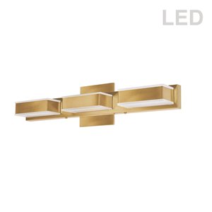 Dainolite Signature Vanity Light - 3-Light - 20-in - Gold