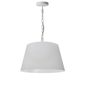 Luminaire suspendu à 1 lumière Brynn de Dainolite, 14 po x 7 po, blanc