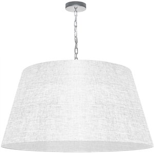 Dainolite Brynn Pendant Light - 1-Light - 32-in x 16-in - Polished Chrome