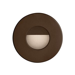 Dainolite Signature Round Wall Light - LED - 3.65-in - Bronze